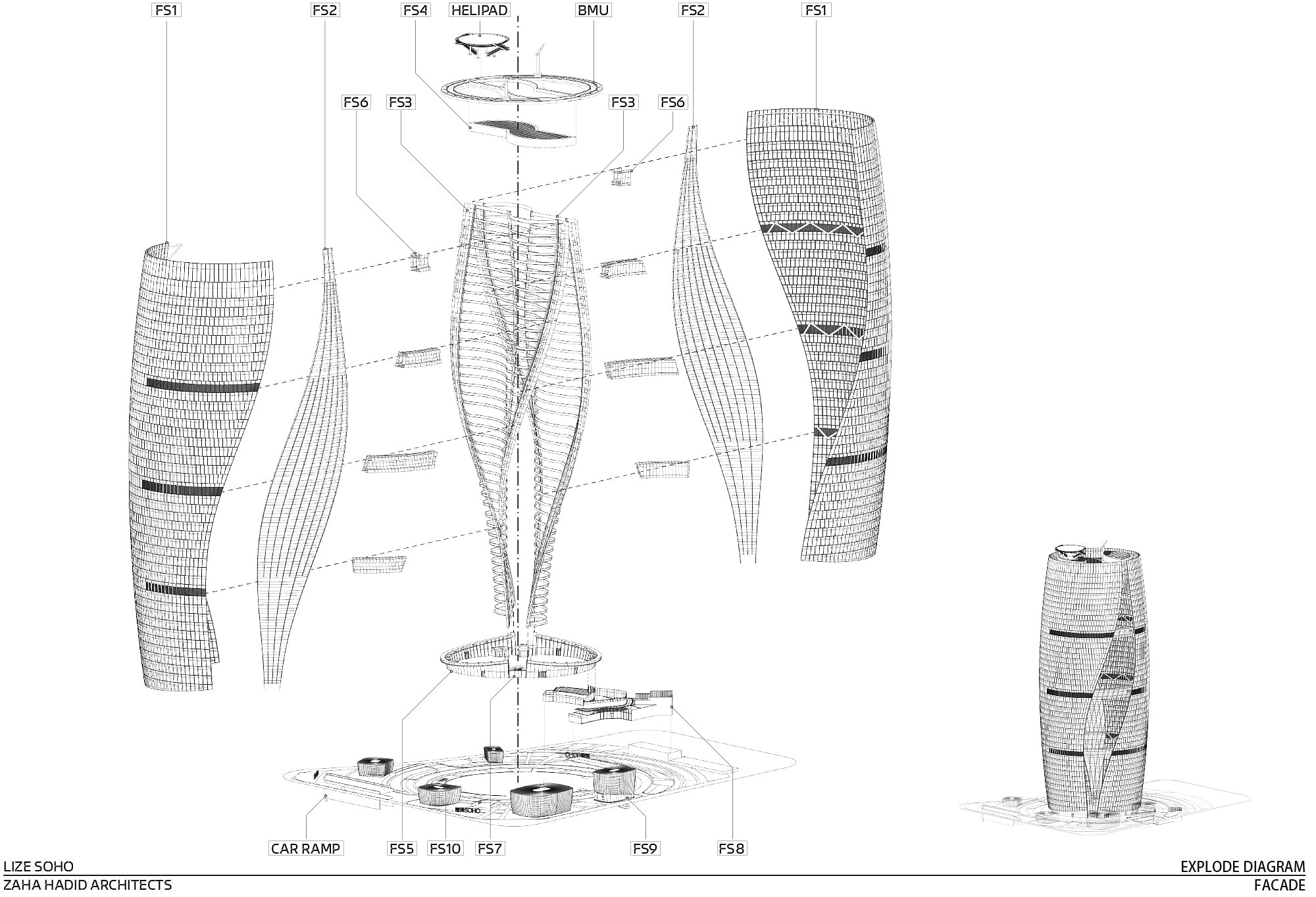 Stunning Construction Photos Of Zaha Hadid Architects' Leeza SOHO Tower ...