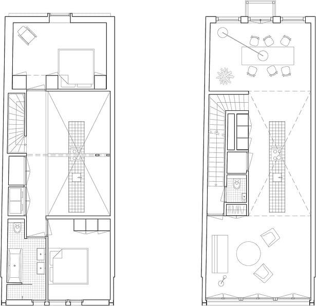 Plans upper apartment