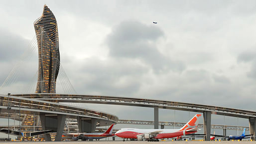 2019 1st Place - Infinity Airport by Daoru Wang. All images via fentressglobalchallenge.com