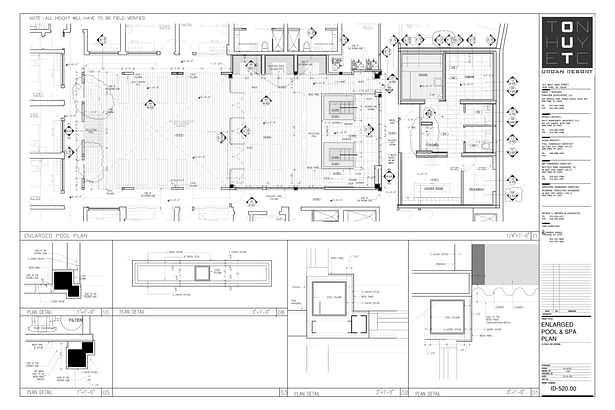 Enlarged Spa Area & Details- My sample design of custom details