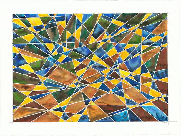 spyglass 2019-010 22.5” x 30” pencil, watercolor on paper