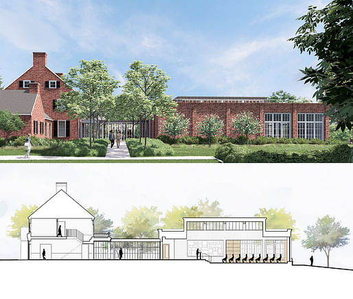 Rendering of the expanded University of Virginia Center for Politics