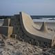 A modernist-inspired sandcastle by sculptor Calvin Seibert. Photo © Calvin Seibert.