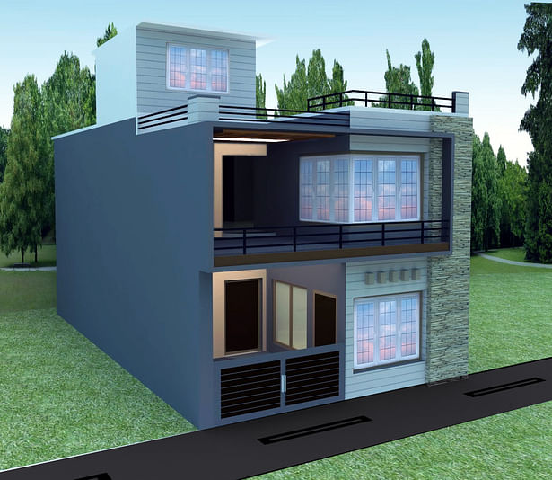 South Isometric View