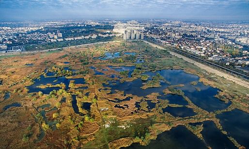 Lake Văcărești was part of former president Nicolae Ceaușescu’s plan to connect Bucharest to the river Danube. Photograph: Helmut Ignat