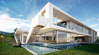 Architectural visualisation of a luxury house