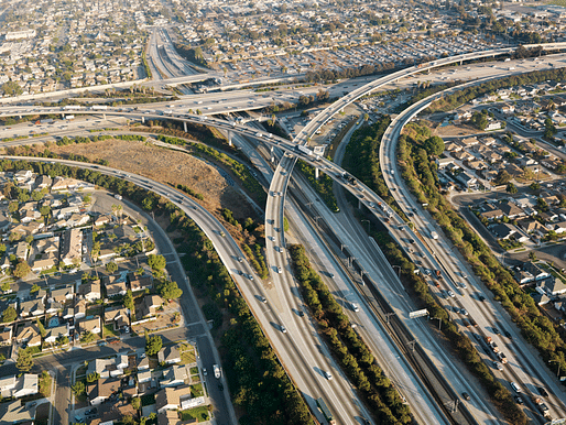 Los Angeles freeway interchange. Image via ehp.niehs.nih.gov.