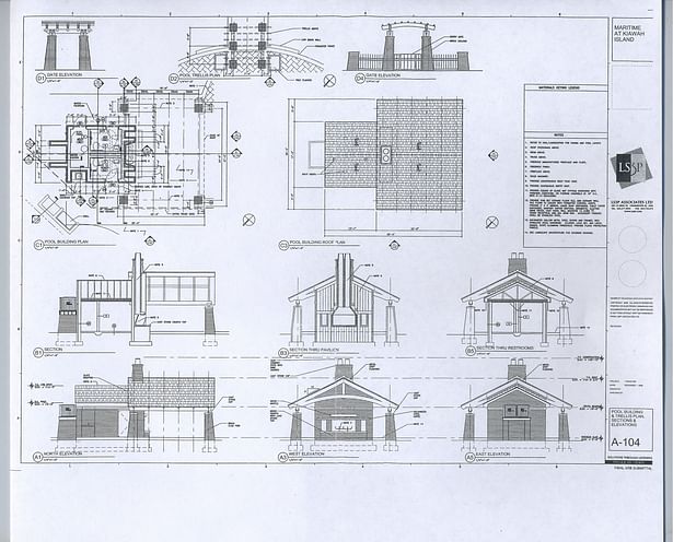 Plans, sections and elevations