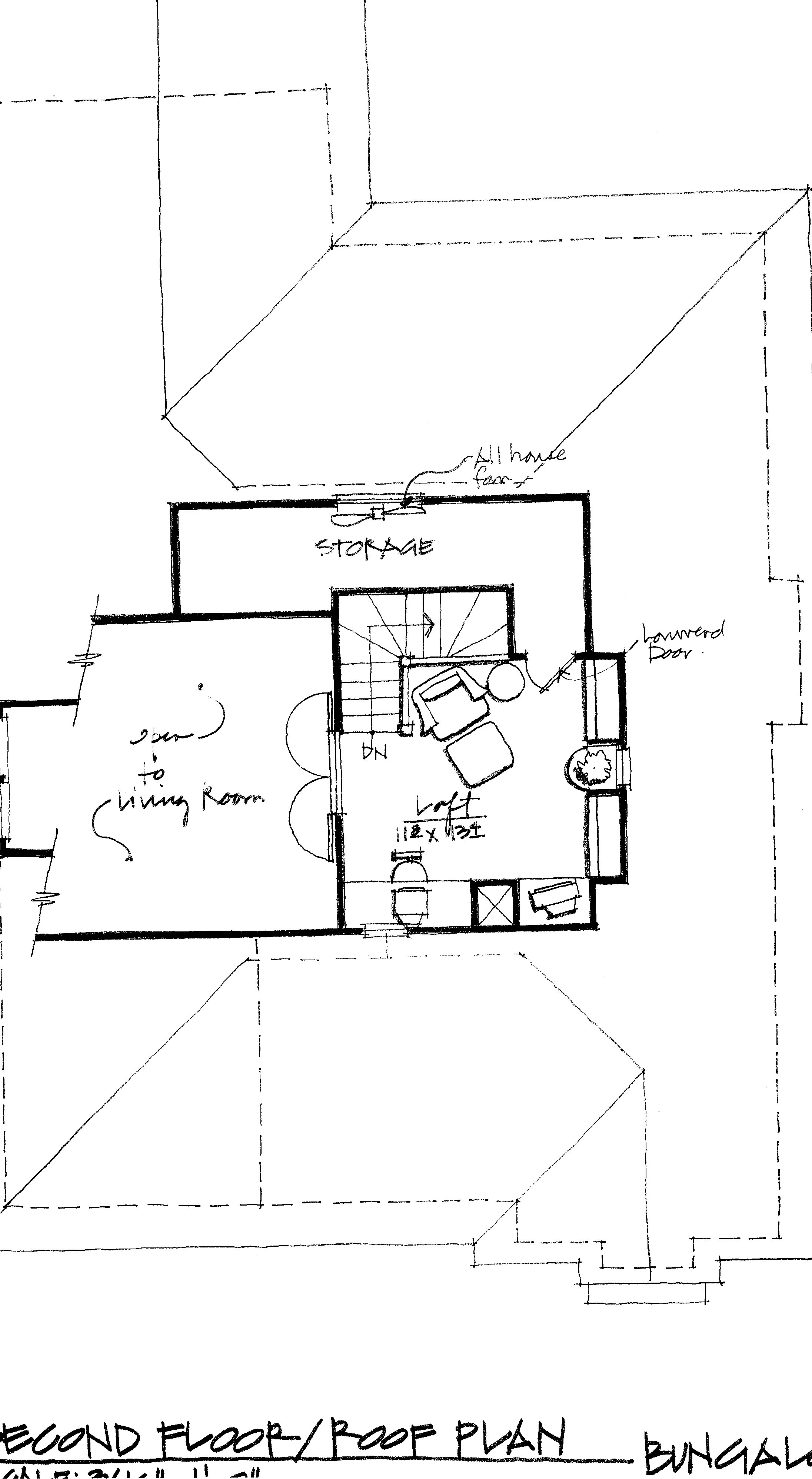 Small Corner Bungalow- Second Floor Plan