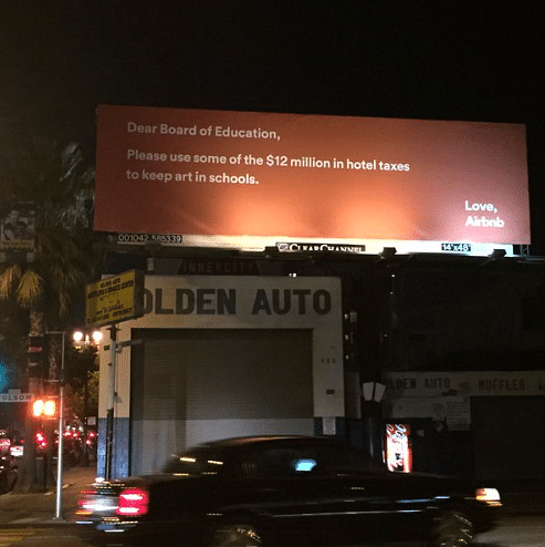 One of the much-maligned Airbnb ads. Credit: Twitter @jden415