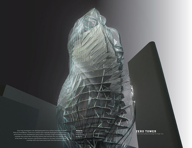 Zero Tower / Panel-less Surface Envelope System for High-rise