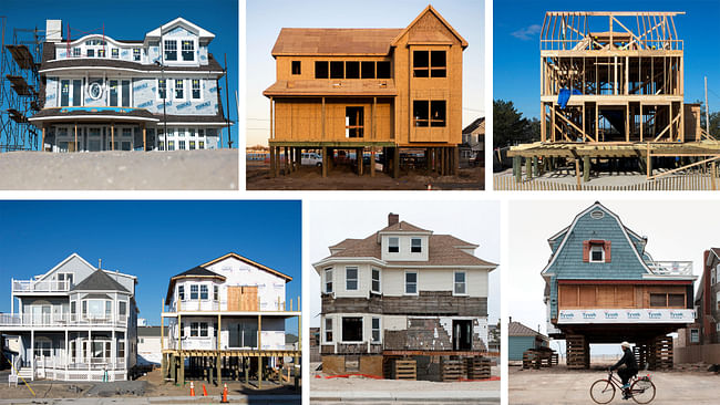 Clockwise from top left, a house in Lavallette; two in Mantoloking; two in Bayhead; and two in Ortley Beach. Credit Karsten Moran for The New York Times