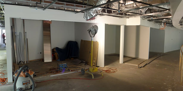 Second Floor Finance and Insurance Waiting Area Under Construction