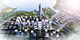 Bird's-eye view of the new Shenzhen urban development by gmp. Image © gmp 