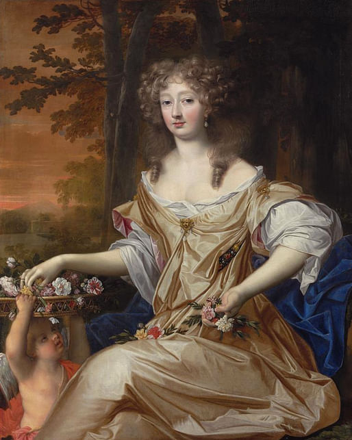 Lady Elizabeth Wilbraham was a noted architecture patron and has recently been identified as one of the first known women architects, whose work was attributed to men instead of her. Painting by John Michael Wright, via gogmsite.net