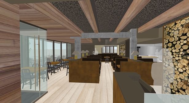 Rendering-Interior View from host stand