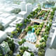 MVRDV's proposed urban lagoon for downtown Tainan in Taiwan. Rendering © APLUS CG. Image courtesy of MVRDV.
