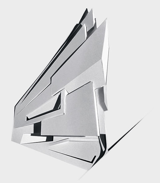 ZHA, Lois and Richard Rosenthal Center for Contemporary Art Cincinatti, Relief model, 1997-2003. Image courtesy of Zaha Hadid Architects.