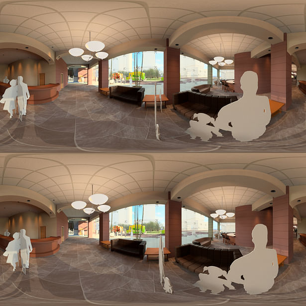 reception (google glass stereographic image)