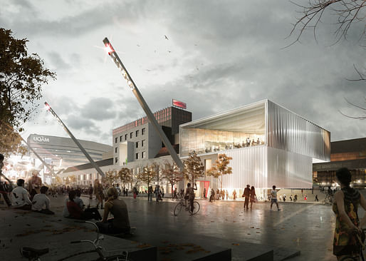 Winning project Consortium by Saucier + Perrotte and GLCRM Architectes. Image: Canadian Competition Catalogue. 