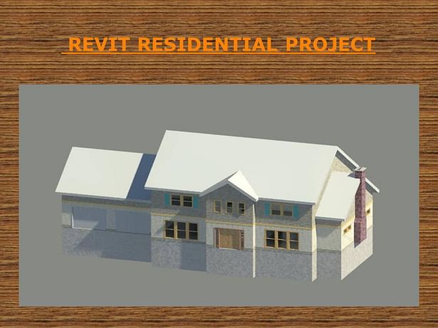 Rendered residential home 