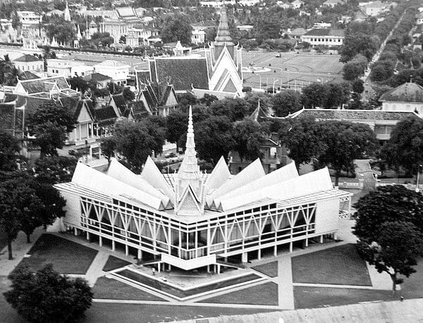 Chaktomuk Conference Hall from the film, 'Forgotten Kingdoms: Cambodia's New Khmer Architecture.' Image via Kickstarter.