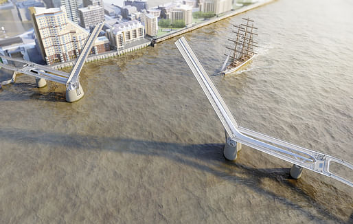 PEOPLE'S CHOICE: Rotherhithe Bridge by reForm Architects and Elliott Wood Partnership. Photo courtesy New London Awards 2016.