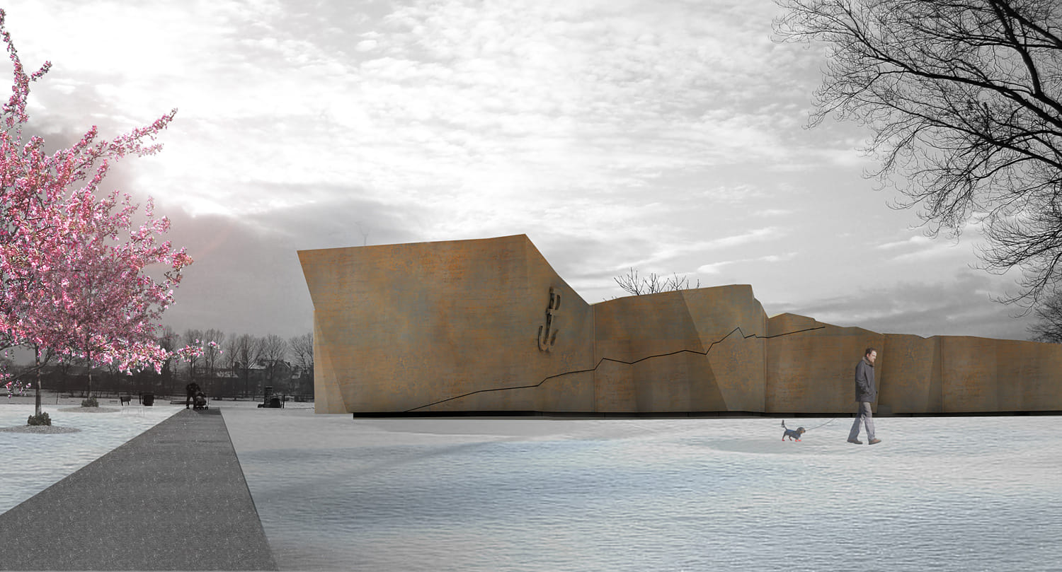 CSA’s “Ribbon of Memory” memorial in Krakow, Poland being built to ...
