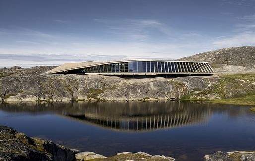 Ilulissat Icefjord Center in Greenland by Danish firm Dorte Mandrup Arkitekter. Image: Adam Mørk