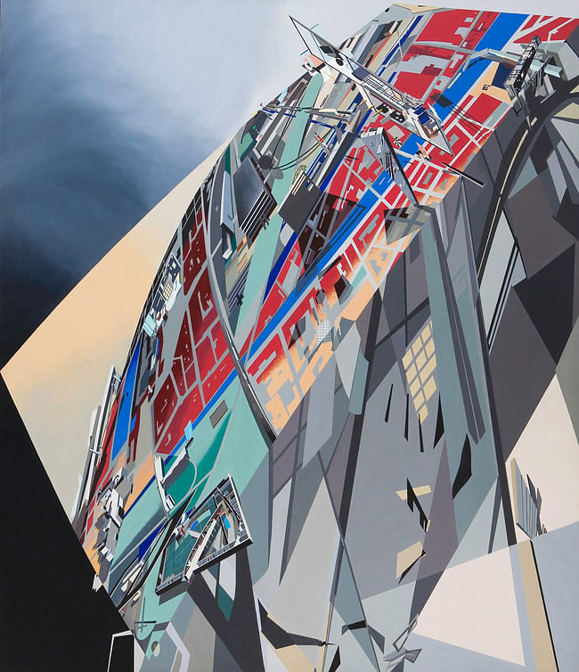 The World (89 Degrees). Painting by Zaha Hadid. Image via http://www.arcspace.com/