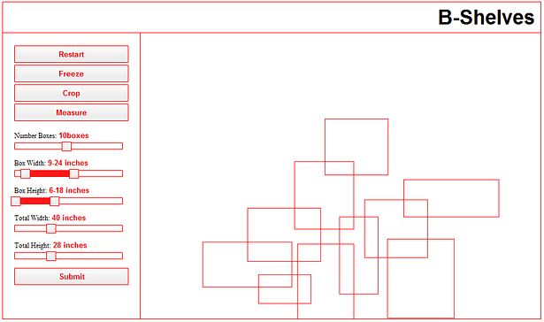 Screenshot 2, boxes settle on ground plane and create shelf