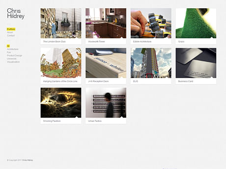 Finally finished getting my portfolio website up. Mostly post-uni work so far, but it's a start...