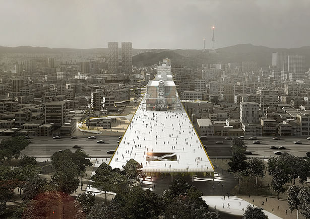 Seunsangga City Walk concept. Imagery by HASSELL