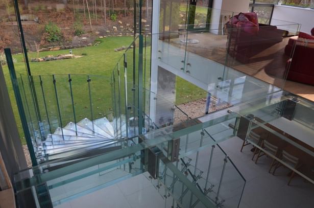 glass stairs