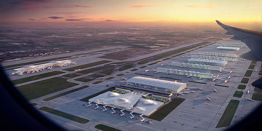 Heathrow Airport expansion, London. Image courtesy of Zaha Hadid Architects.