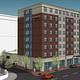 Rendering of the proposed extended stay hotel that has been OKed by Providence City Council to replace the Fogarty building. (Image via providencejournal.com)