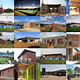 Mosaic of the 20 Football for Hope centers across Africa
