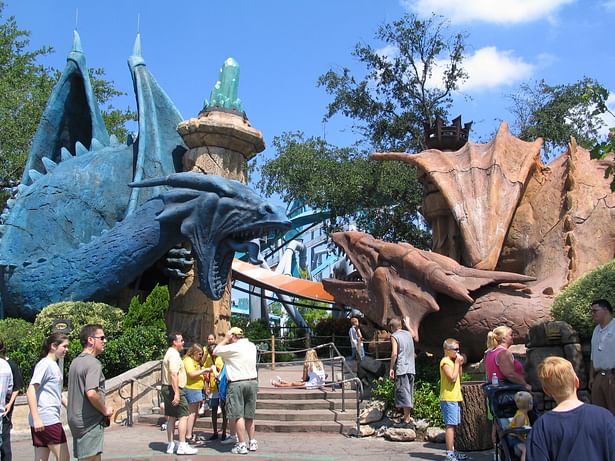 Dueling Dragons Ride entrance