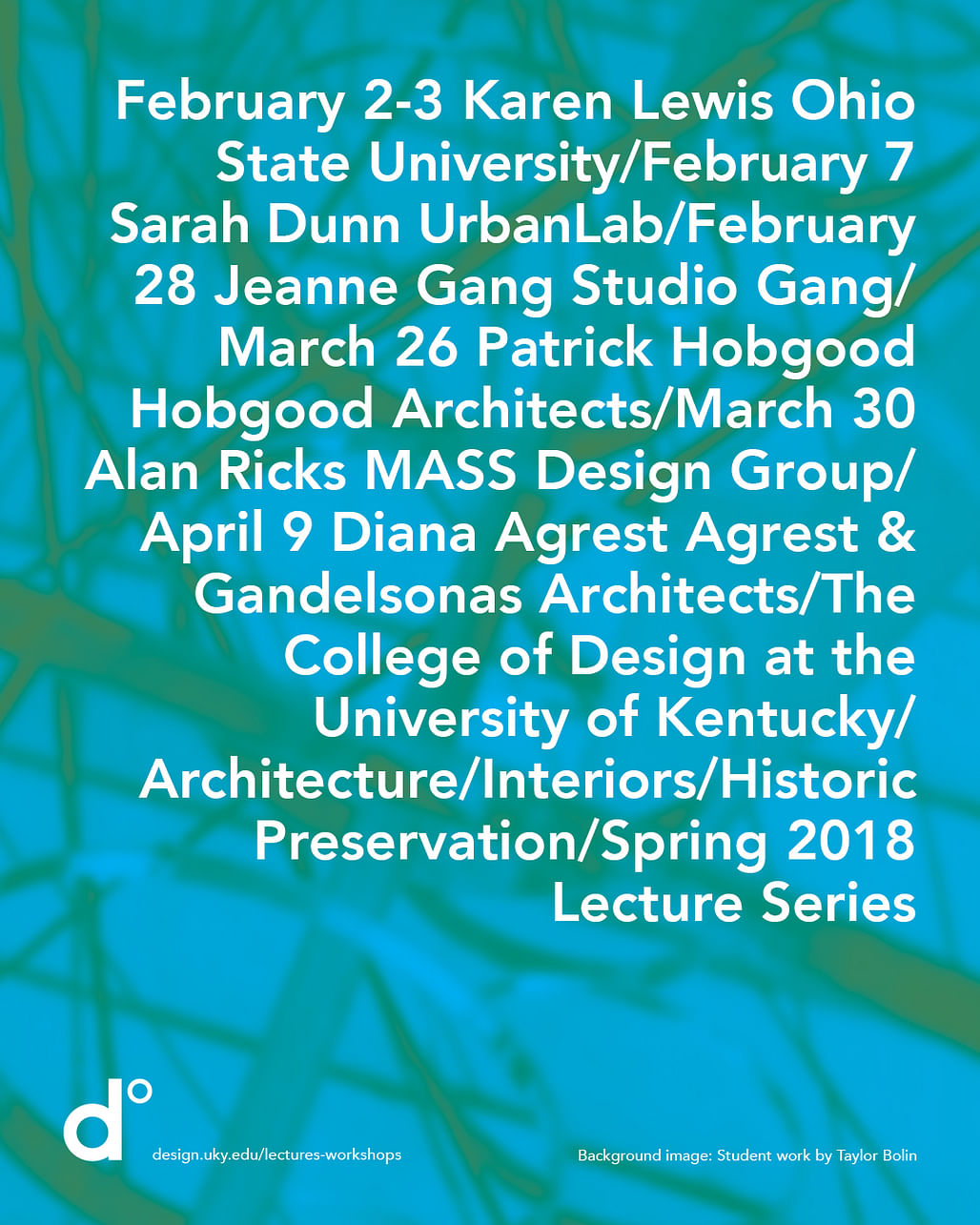 Get Lectured University of Kentucky, Spring '18 News Archinect