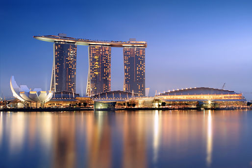 Marina Bay Sands in Singapore by Moshe Safdie, 2015 winner of the AIA Gold Medal. Photo by Someformofhuman via Wikipedia.