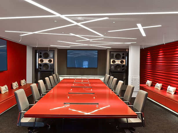 Columbia Records conference room.