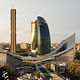 Rendering of Milan's CityLife development with the Bjarke Ingels-designed CityWave building in the front. Image courtesy BIG