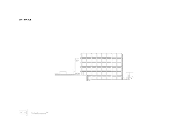 Institut des Sciences Moléculaires d’Orsay (ISMO) by KAAN Architecten, located in Orsay, FR. Drawing: KAAN Architecten.
