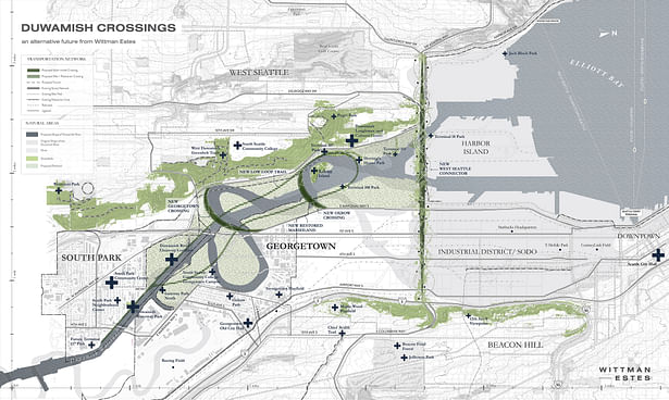 Duwamish Crossings: Site Map - Vision Proposal (Wittman Estes)