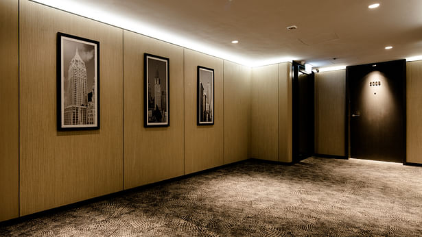 Local art gallery in corridors - the corridors on each floor have been turned into an art gallery, featuring works by local artists, as part of the hotel's support of art development. 