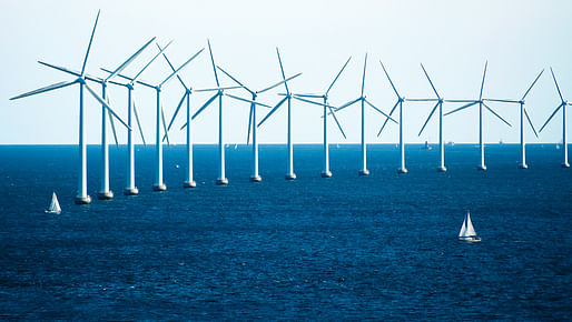 Offshore wind turbines near Copenhagen. Photo: CGP Grey/Wikimedia Commons.