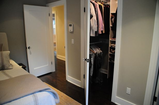 Excess hallway space was turned into a new walk-in-closet.
