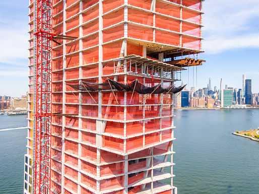 Related on Archinect: <a href="https://archinect.com/news/article/150262265/oma-s-greenpoint-landing-towers-top-out-in-brooklyn"> OMA's Greenpoint Landing towers top out in Brooklyn</a>