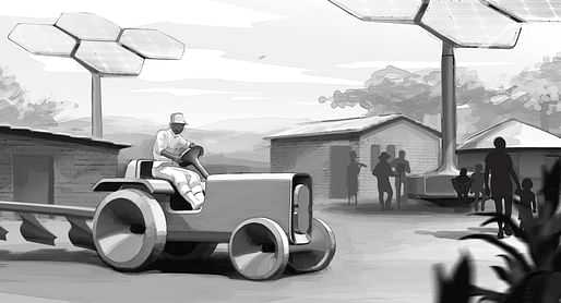 Sketch for the e-Tractor, All images courtesy of Volkswagen
