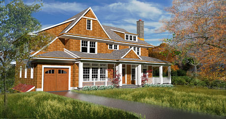 Shingle style, single family residence.